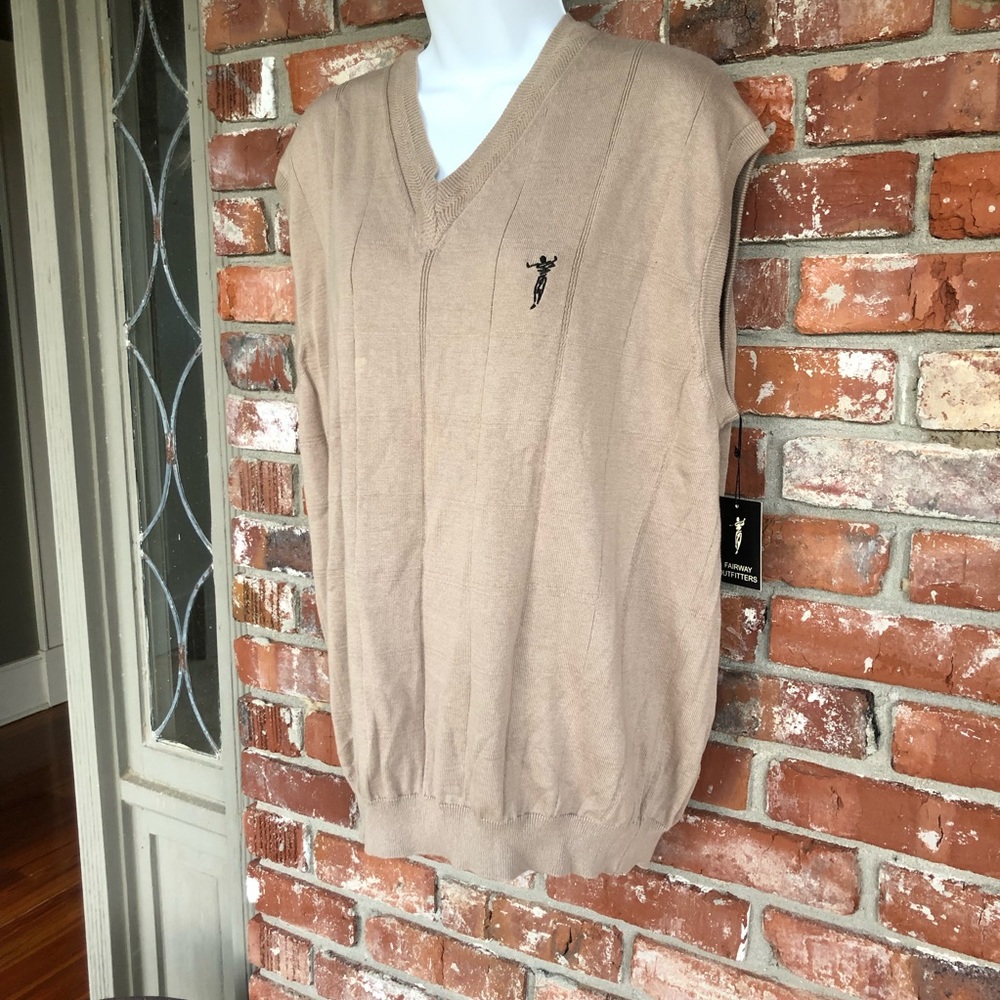 Fairway Outfitters NWT tan sleeveless vest size XL - Picture 2 of 10